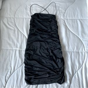 xs black bodycon mini dress